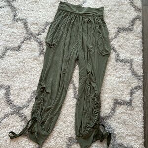 Green Free People Movement Harem Pants